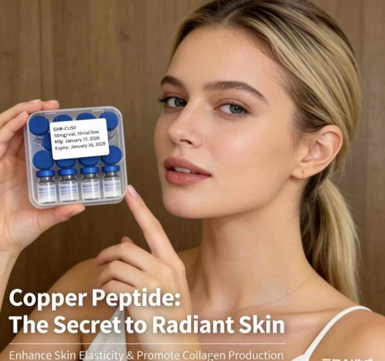 Порошок пептида GHK-Cu Blue Co – обзор и цена Skincare Ingredients