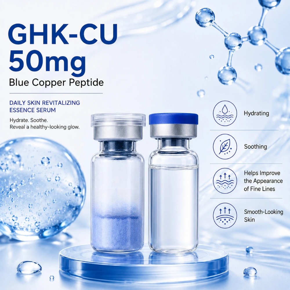 Порошок пептида GHK-Cu Blue Co – обзор и цена Skincare Ingredients