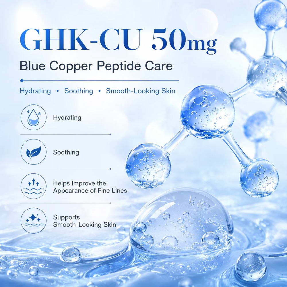 Порошок пептида GHK-Cu Blue Co – обзор и цена Skincare Ingredients